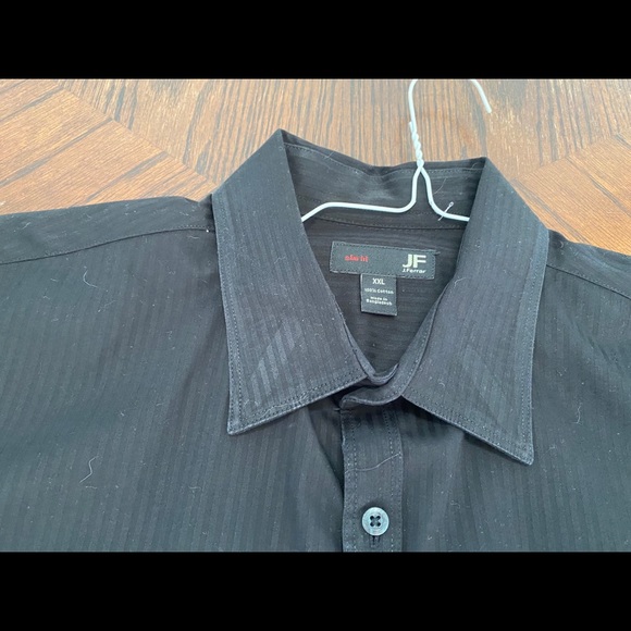 Men’s Button Up Casual Black Shirt XXL - Picture 2 of 2